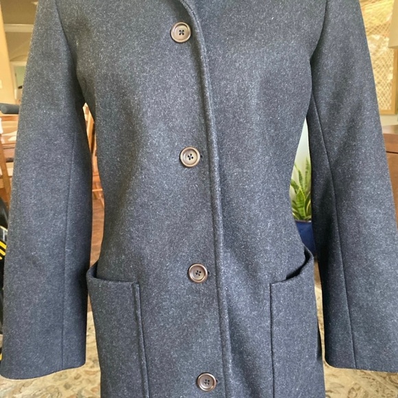 J.Crew Women’s Wool Coat | Charcoal Gray | Petite Small - Picture 4 of 6